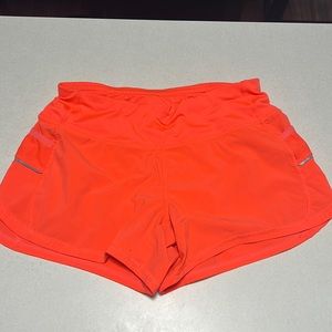 Athleta | Ready Set Go Neon Orange Athletic Short | Size XS
